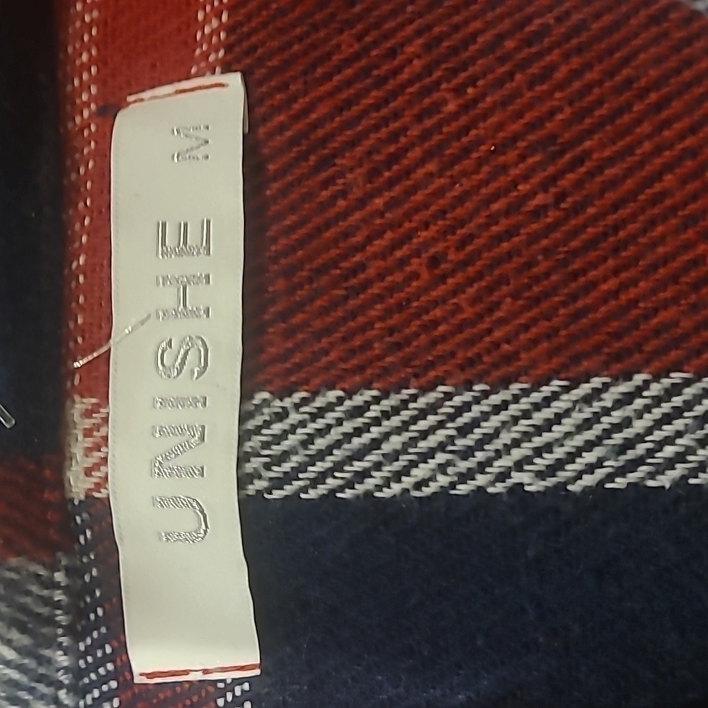 UNISHE Buffalo Plaid Flannel Oversized Shacket M - Picture 2 of 4